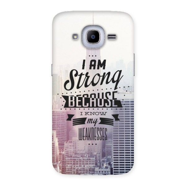 I am Strong Back Case for Samsung Galaxy J2 2016